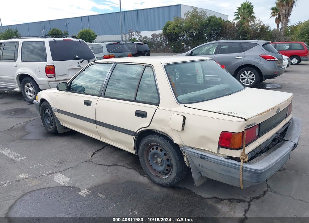 1989 HONDA CIVIC DX VIN: 1HGED3644KA009725
