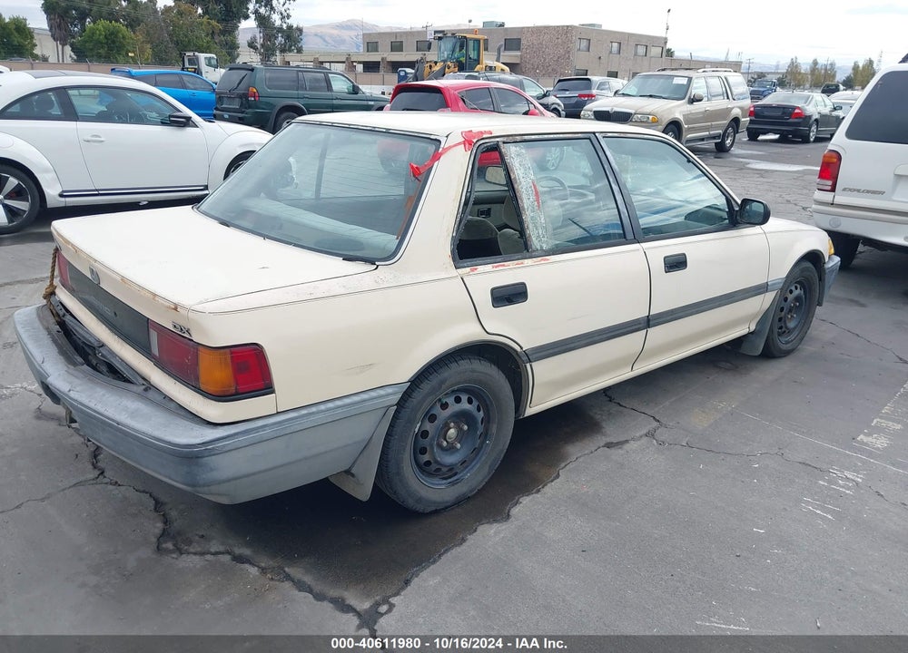 1989 HONDA CIVIC DX VIN: 1HGED3644KA009725