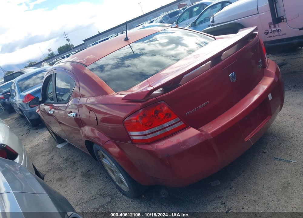 2008 DODGE AVENGER SXT VIN: 1B3LC56R98N625388