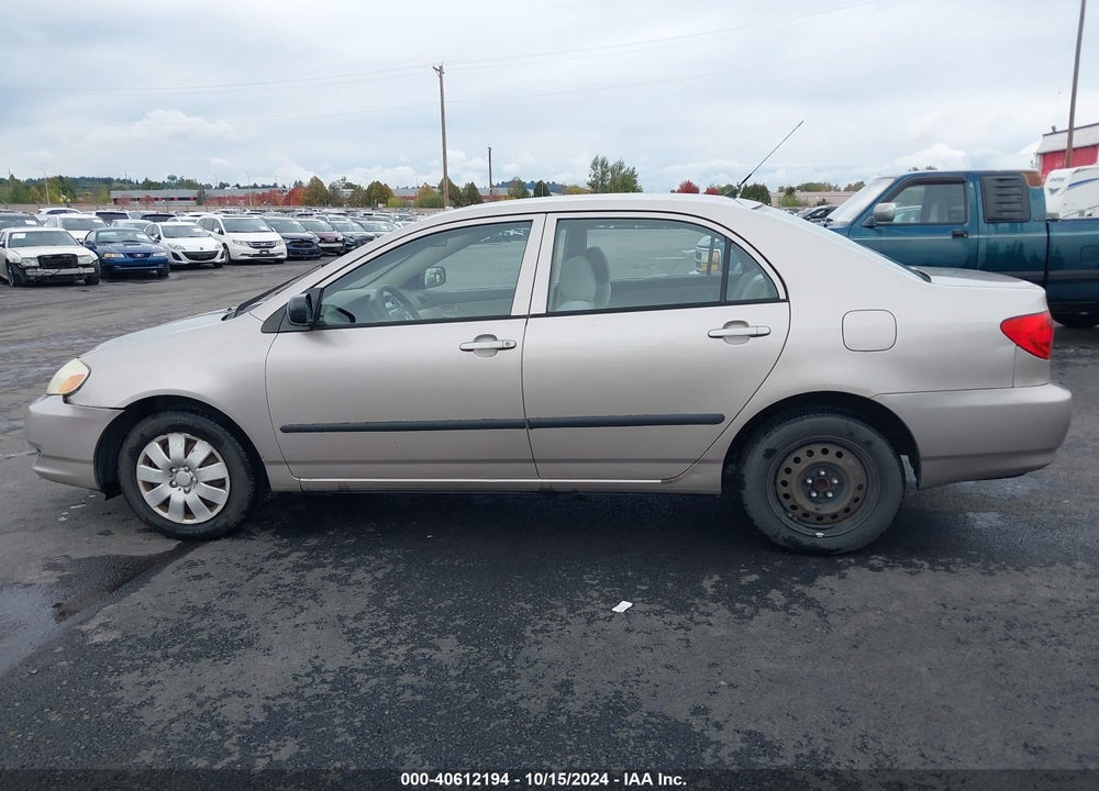 2003 TOYOTA COROLLA CE VIN: 1NXBR32E73Z022708