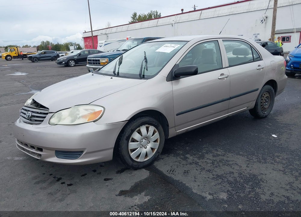 2003 TOYOTA COROLLA CE VIN: 1NXBR32E73Z022708