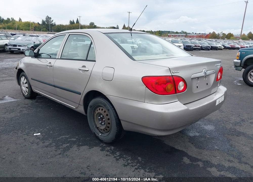 2003 TOYOTA COROLLA CE VIN: 1NXBR32E73Z022708