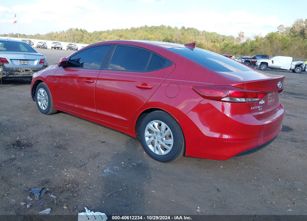 2017 HYUNDAI ELANTRA SE VIN: KMHD74LF7HU189623