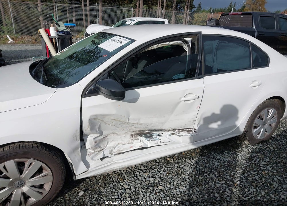2012 VOLKSWAGEN JETTA 2.0L S VIN: 3VW2K7AJ6CM397876