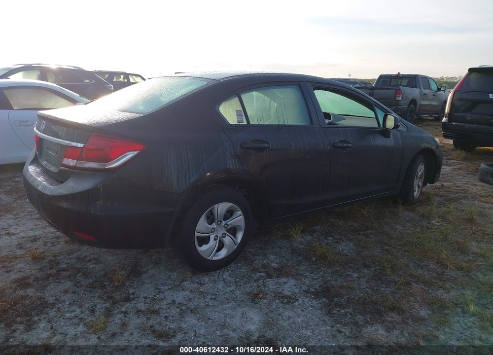 2013 HONDA CIVIC LX VIN: 19XFB2F51DE090534