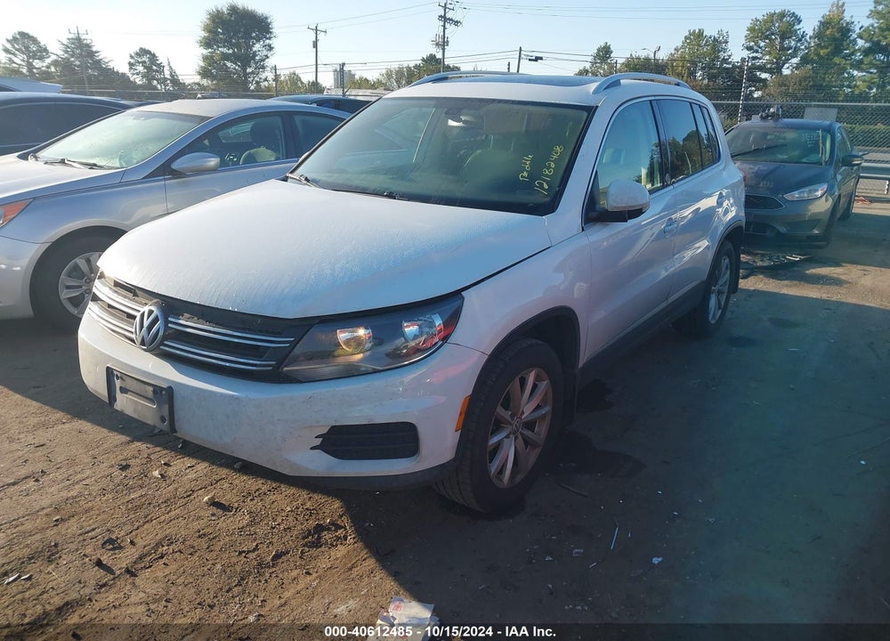 2017 VOLKSWAGEN TIGUAN 2.0T WOLFSBURG EDITION VIN: WVGRV7AX2HK012451