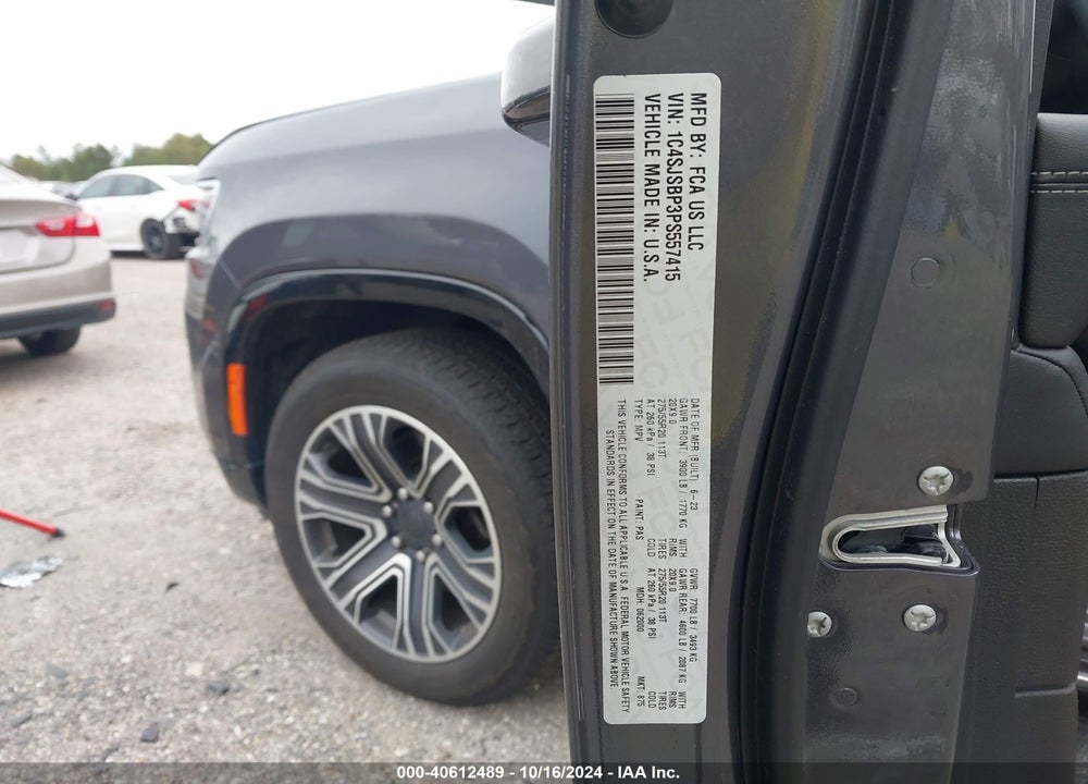 2023 JEEP WAGONEER VIN: 1C4SJSBP3PS557415