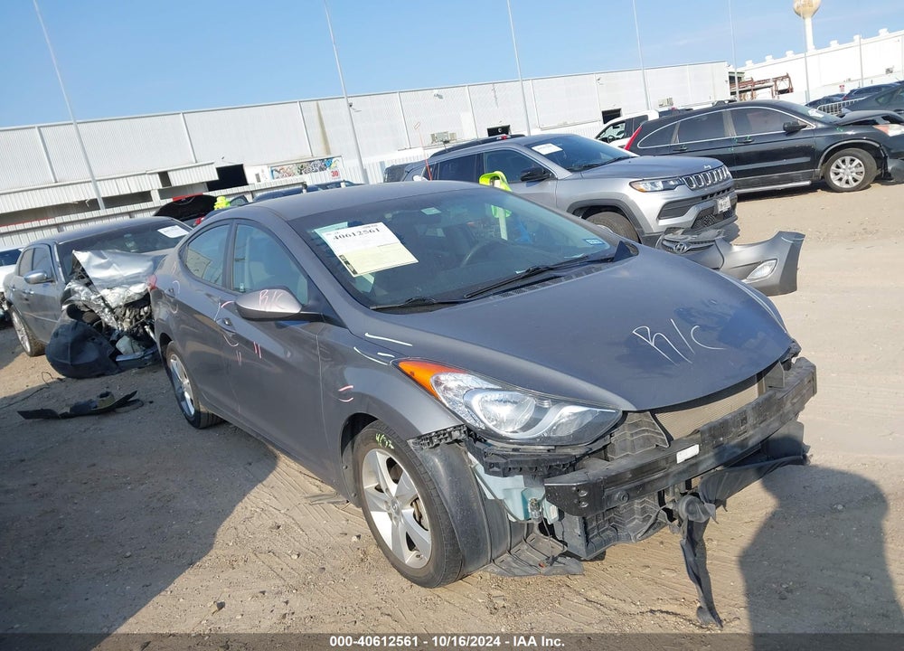 2013 HYUNDAI ELANTRA GLS VIN: 5NPDH4AE7DH378112