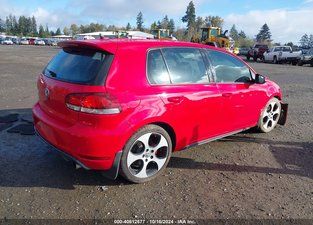 2013 VOLKSWAGEN GTI 4-DOOR VIN: WVWHD7AJ5DW063301