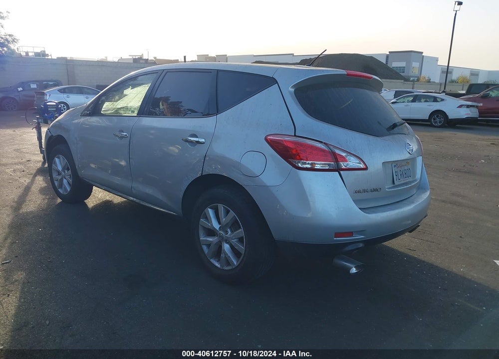 2014 NISSAN MURANO S VIN: JN8AZ1MU1EW404897