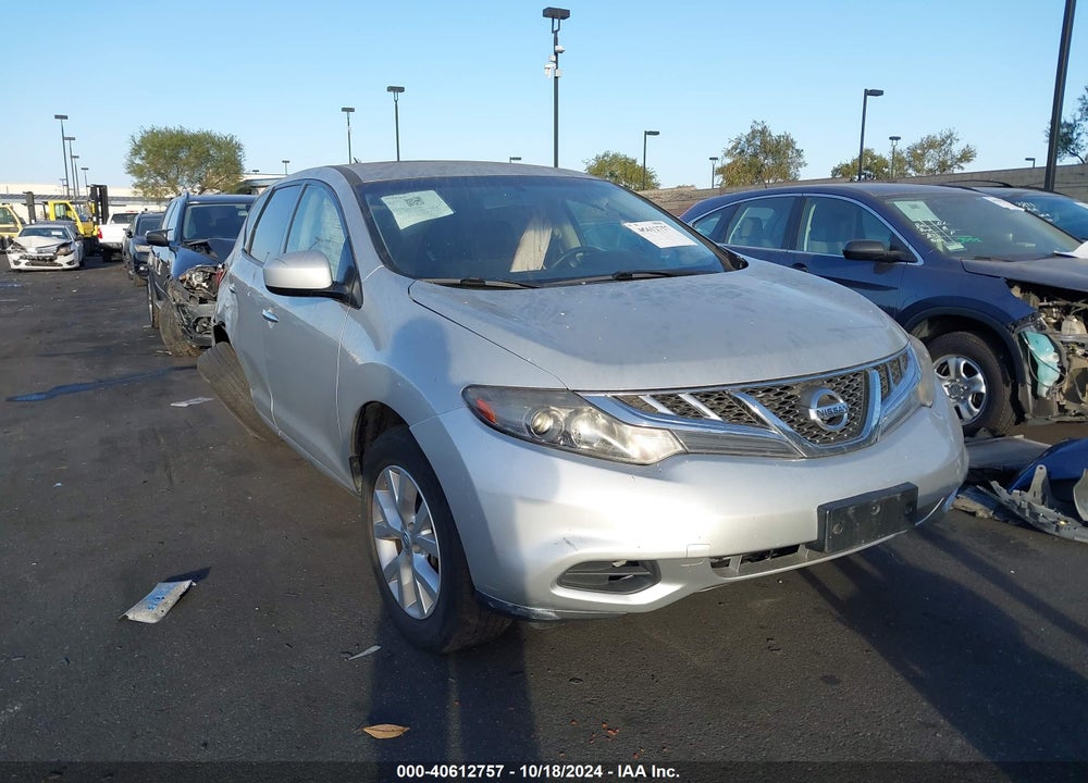 2014 NISSAN MURANO S VIN: JN8AZ1MU1EW404897