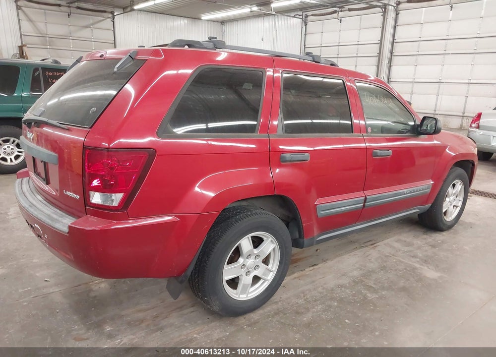 2005 JEEP GRAND CHEROKEE LAREDO VIN: 1J4GR48K45C549492
