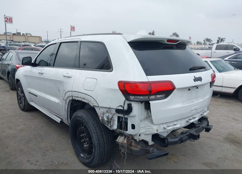 2018 JEEP GRAND CHEROKEE HIGH ALTITUDE 4X2 VIN: 1C4RJECG6JC472259