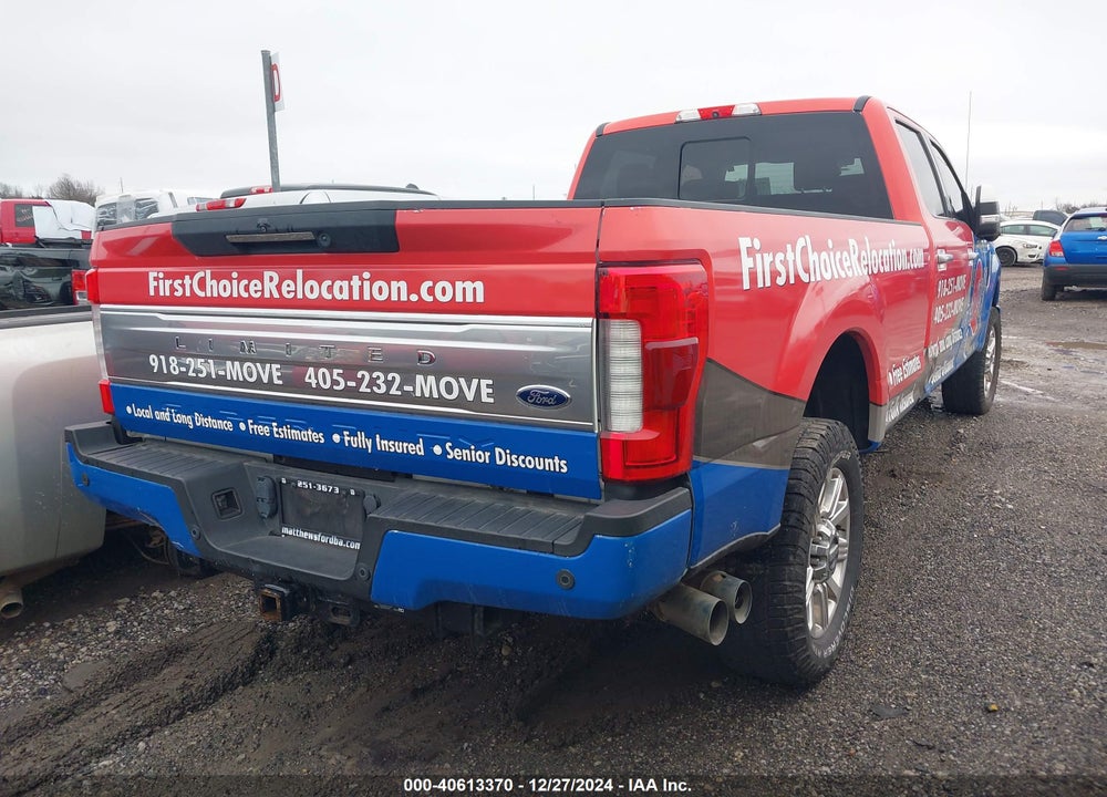 2019 FORD F-250 LIMITED VIN: 1FT7W2BT0KEF48179