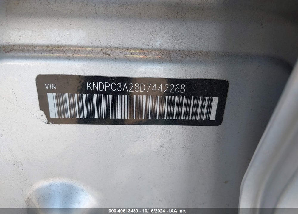2013 KIA SPORTAGE EX VIN: KNDPC3A28D7442268