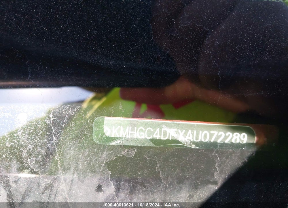 2010 HYUNDAI GENESIS 4.6 VIN: KMHGC4DFXAU072289