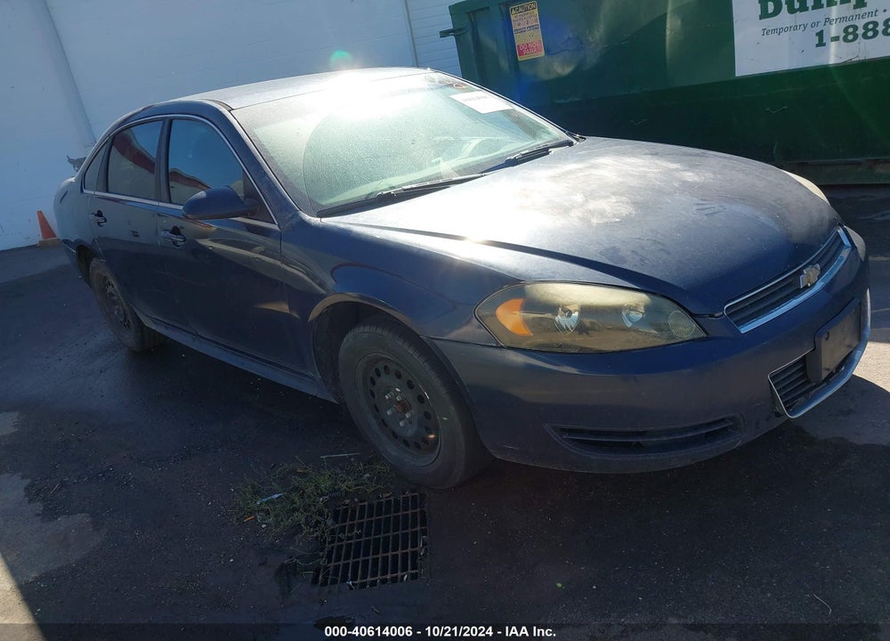2011 CHEVROLET IMPALA POLICE VIN: 2G1WD5EMXB1300989