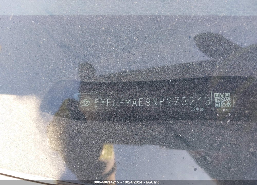2022 TOYOTA COROLLA LE VIN: 5YFEPMAE9NP273213