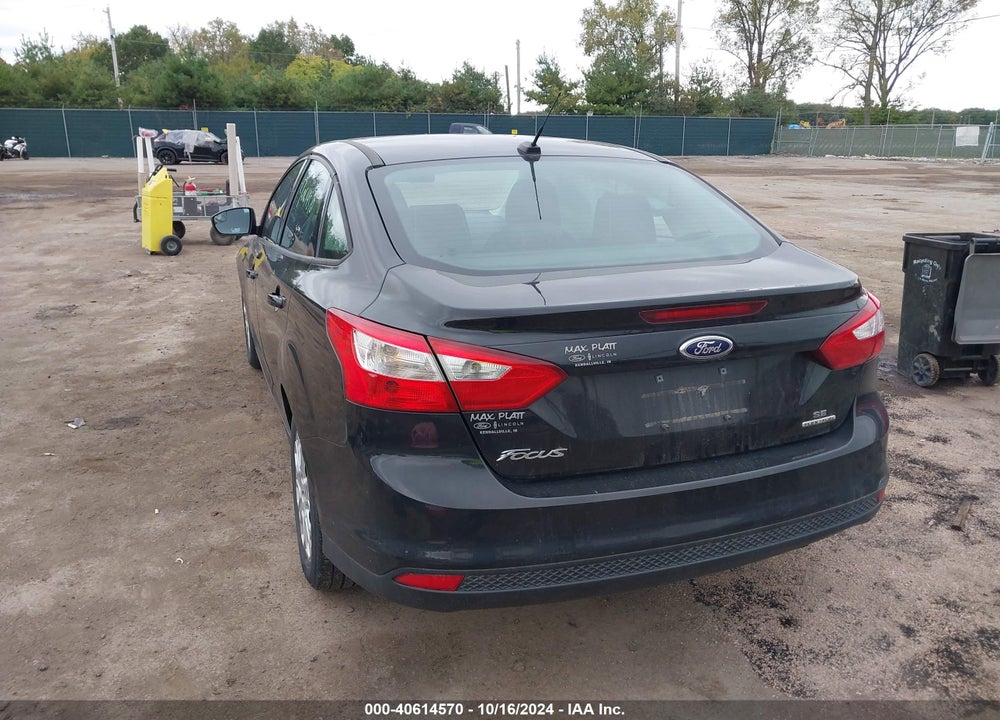 2012 FORD FOCUS SE VIN: 1FAHP3F21CL448118