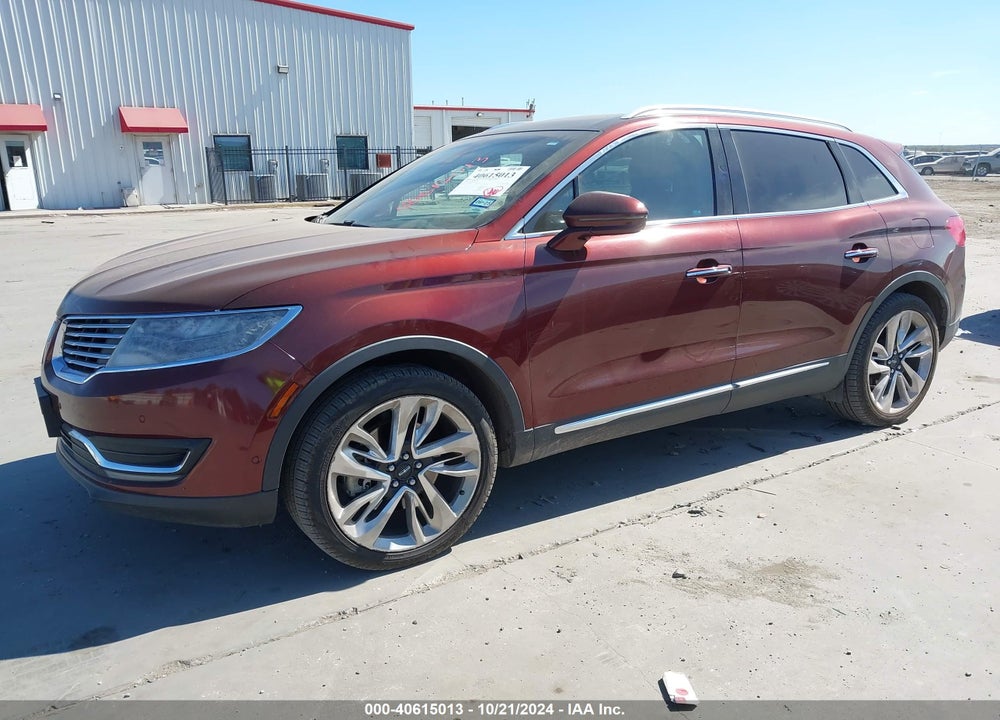 2016 LINCOLN MKX RESERVE VIN: 2LMTJ8LP3GBL62365