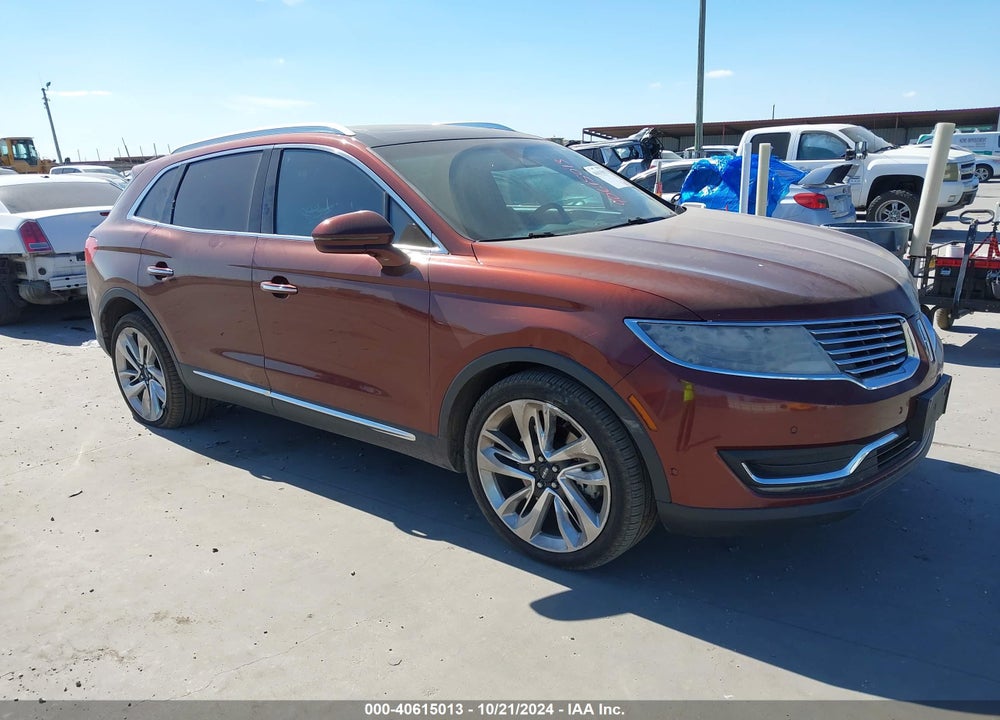 2016 LINCOLN MKX RESERVE VIN: 2LMTJ8LP3GBL62365