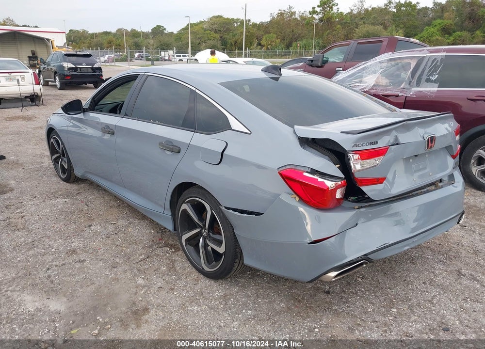 2021 HONDA ACCORD SPORT 2.0T VIN: 1HGCV2F34MA014447