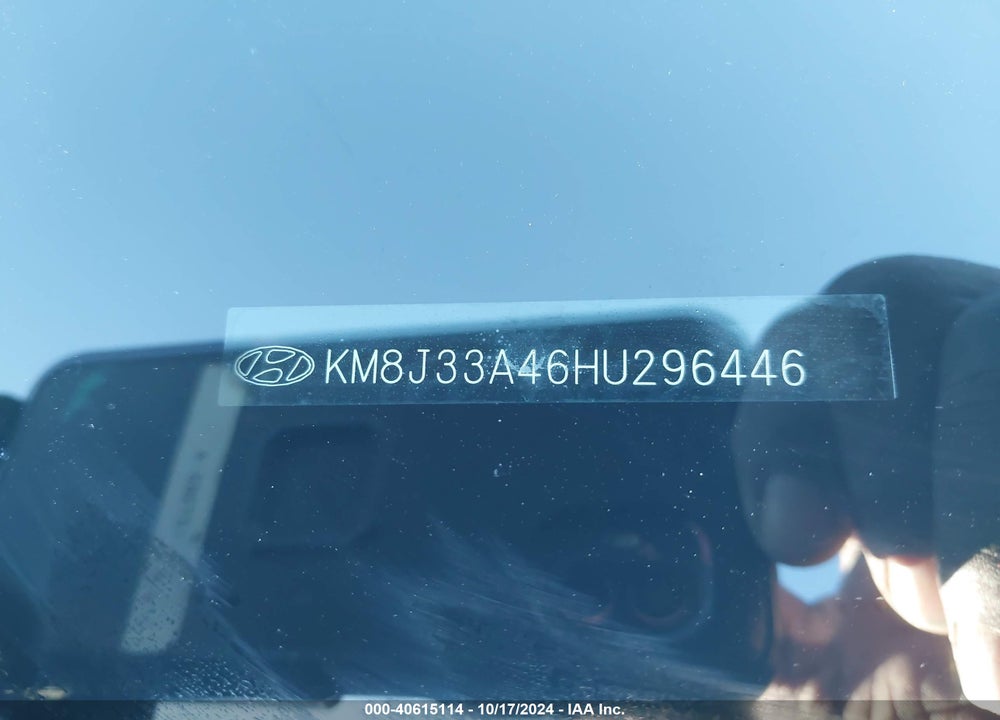 2017 HYUNDAI TUCSON SE VIN: KM8J33A46HU296446