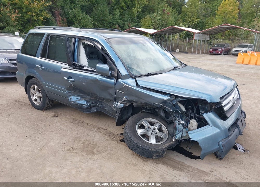 2006 HONDA PILOT EX-L VIN: 5FNYF18686B028848