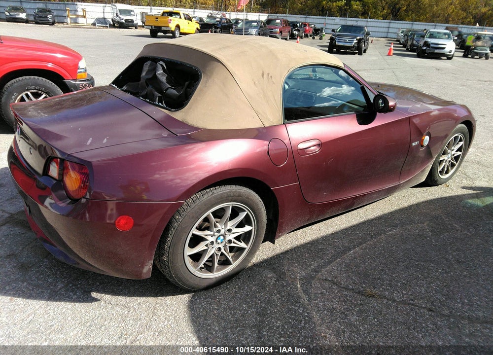 2003 BMW Z4 2.5I VIN: 4USBT33423LR63348