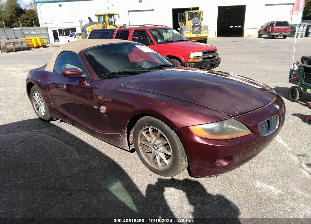 2003 BMW Z4 2.5I VIN: 4USBT33423LR63348