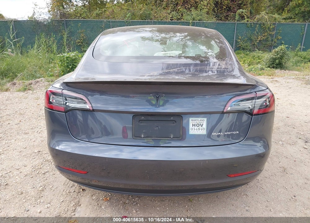 2022 TESLA MODEL 3 LONG RANGE DUAL MOTOR ALL-WHEEL DRIVE VIN: 5YJ3E1EB3NF126733