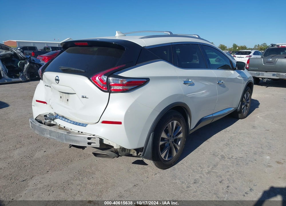 2017 NISSAN MURANO SL VIN: 5N1AZ2MG4HN162415
