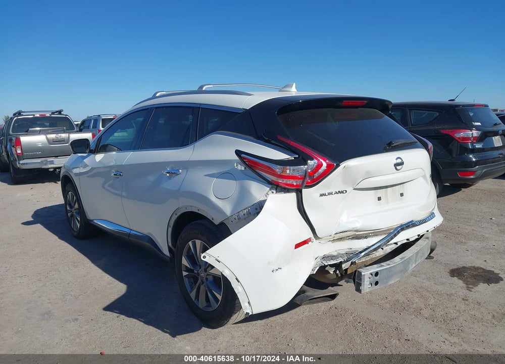 2017 NISSAN MURANO SL VIN: 5N1AZ2MG4HN162415