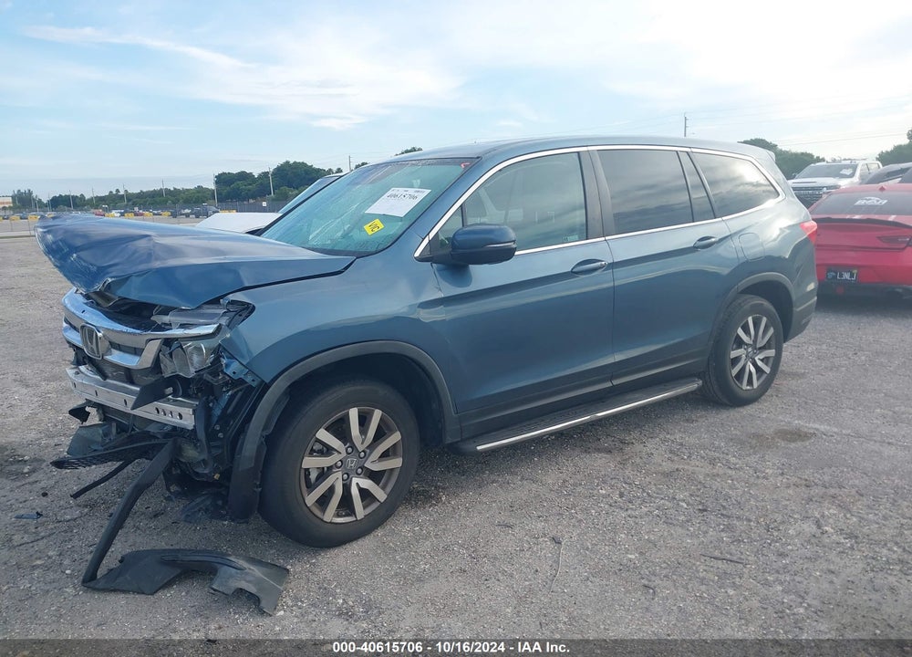 2021 HONDA PILOT 2WD EX-L VIN: 5FNYF5H56MB025488