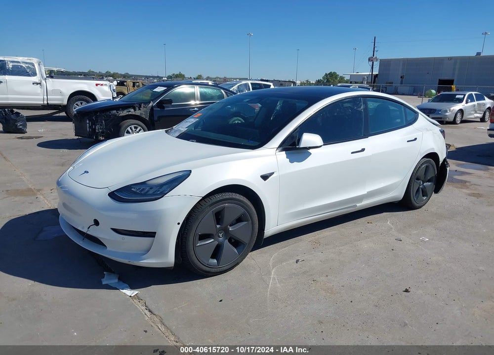 2021 TESLA MODEL 3 STANDARD RANGE PLUS REAR-WHEEL DRIVE VIN: 5YJ3E1EA6MF854181