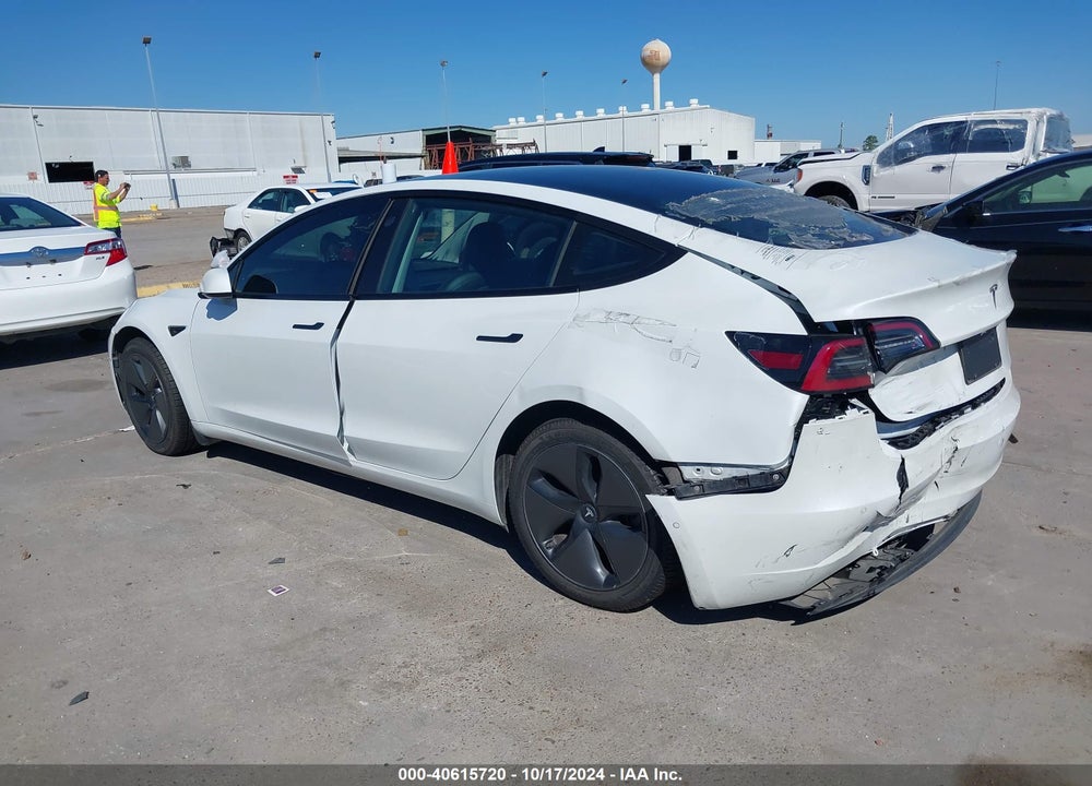 2021 TESLA MODEL 3 STANDARD RANGE PLUS REAR-WHEEL DRIVE VIN: 5YJ3E1EA6MF854181