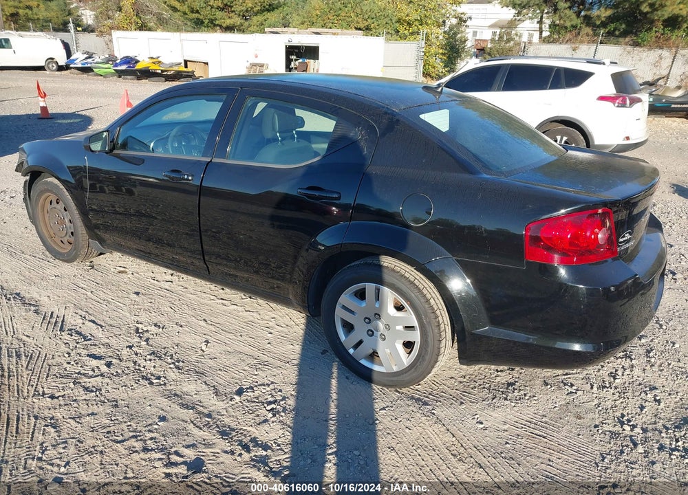 2013 DODGE AVENGER SE V6 VIN: 1C3CDZAG8DN748574