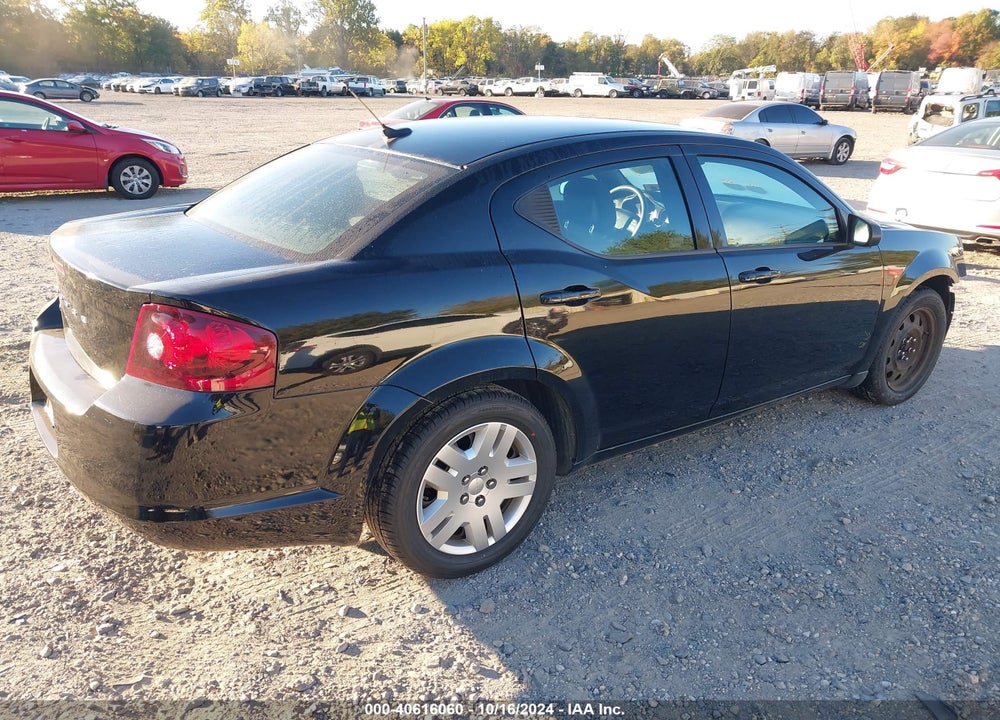 2013 DODGE AVENGER SE V6 VIN: 1C3CDZAG8DN748574