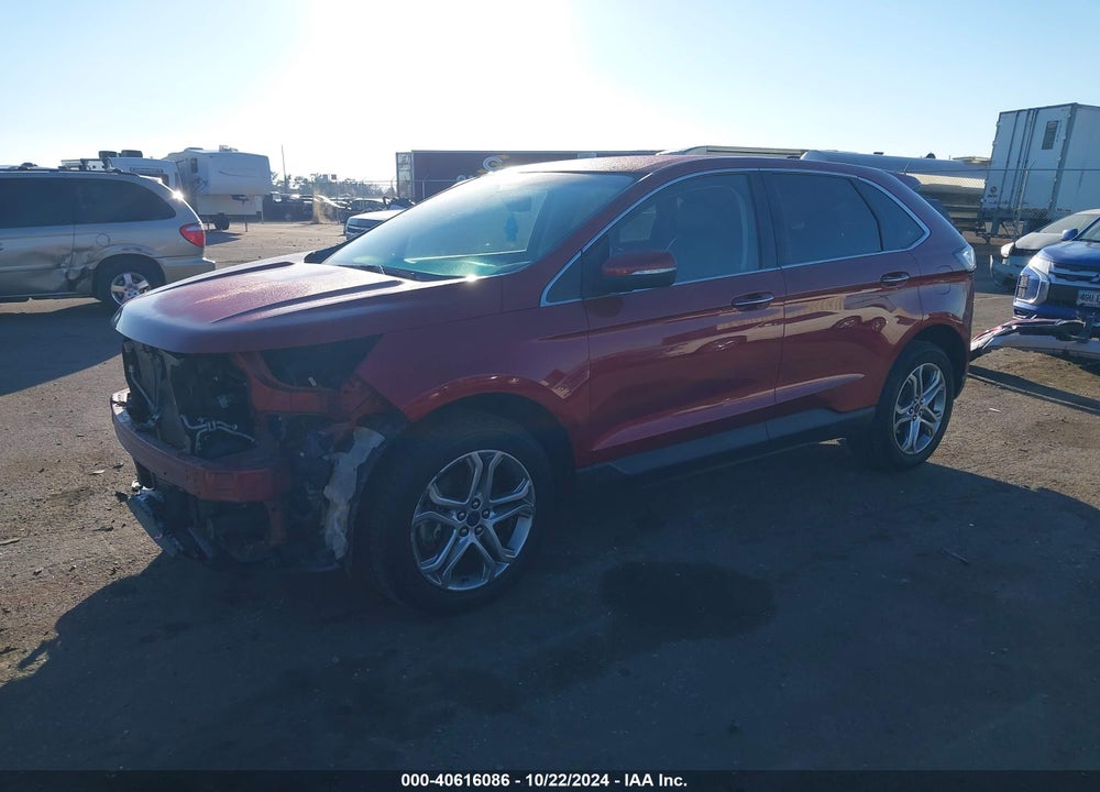 2016 FORD EDGE TITANIUM VIN: 2FMPK4K9XGBB12000