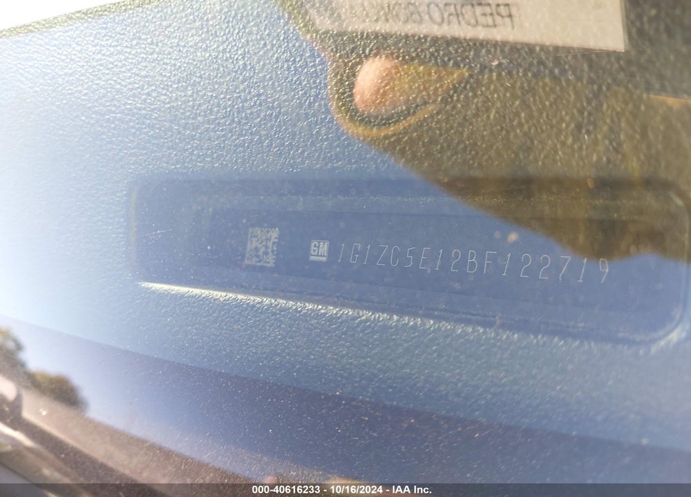 2011 CHEVROLET MALIBU 1LT VIN: 1G1ZC5E12BF122719