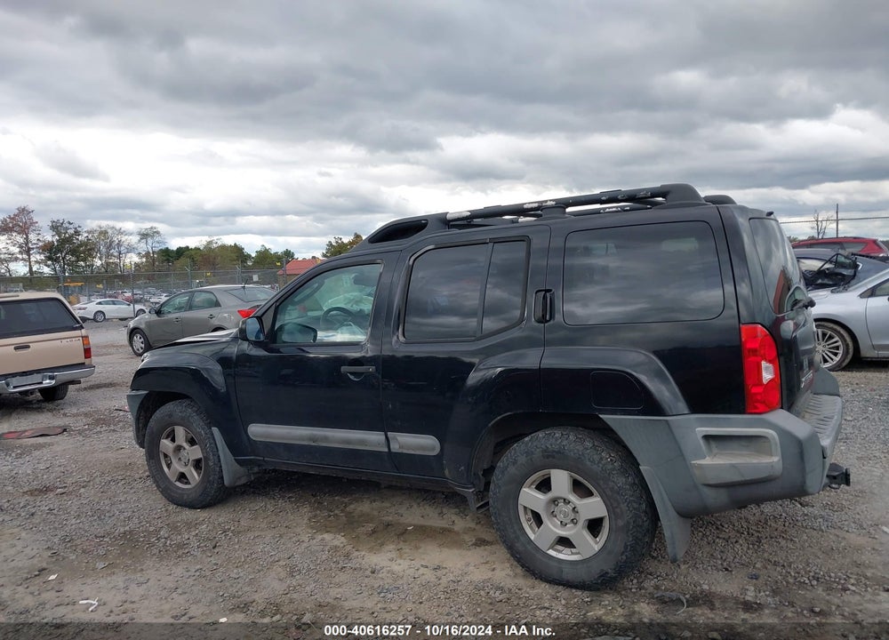 2005 NISSAN XTERRA S VIN: 5N1AN08U15C625330