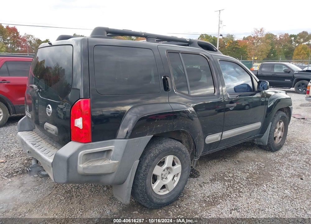 2005 NISSAN XTERRA S VIN: 5N1AN08U15C625330