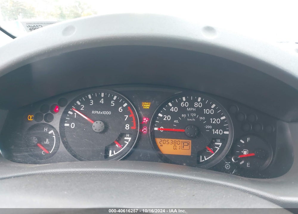 2005 NISSAN XTERRA S VIN: 5N1AN08U15C625330