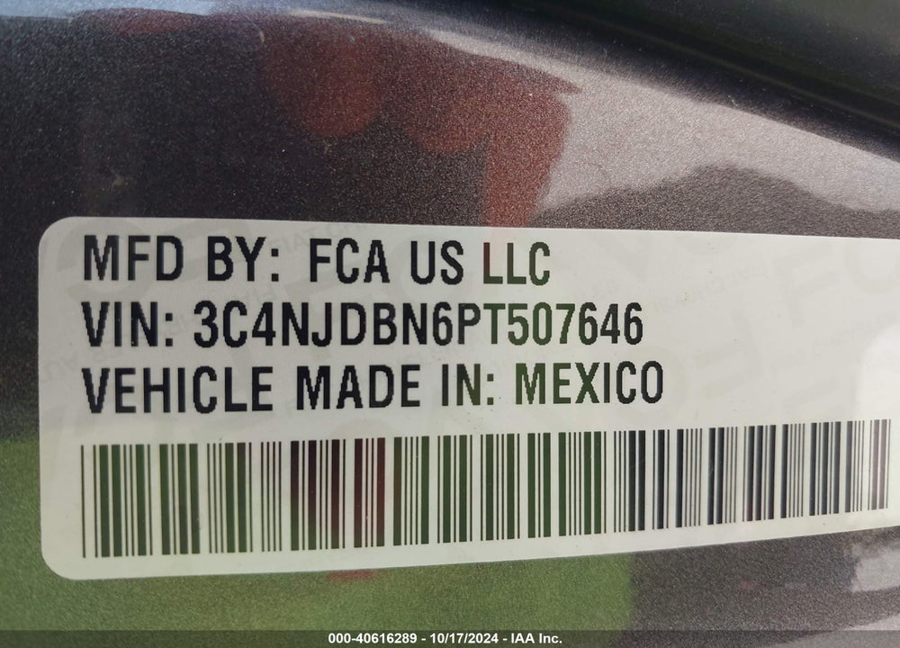 2023 JEEP COMPASS ALTITUDE 4X4 VIN: 3C4NJDBN6PT507646