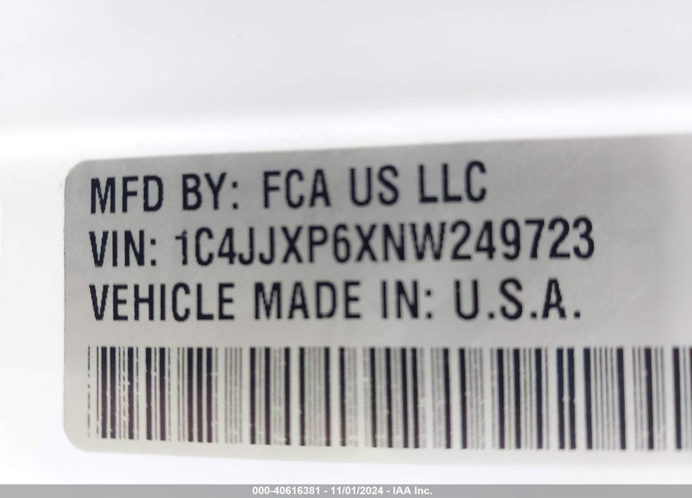 2022 JEEP WRANGLER 4XE UNLIMITED SAHARA 4X4 VIN: 1C4JJXP6XNW249723