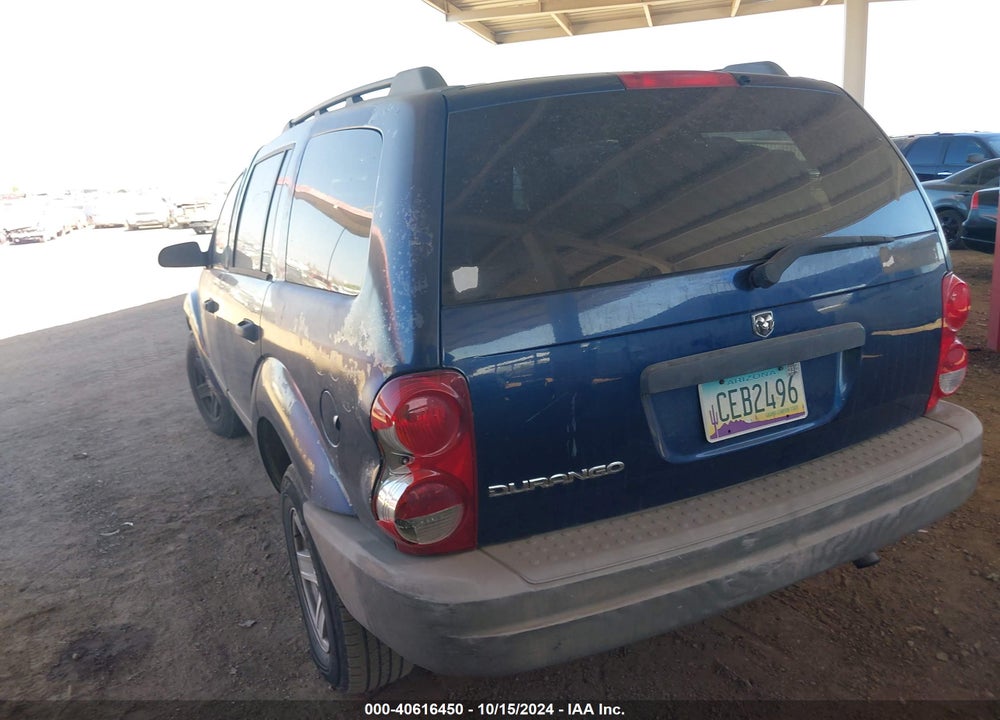 2006 DODGE DURANGO SXT VIN: 1D4HD38N86F191667