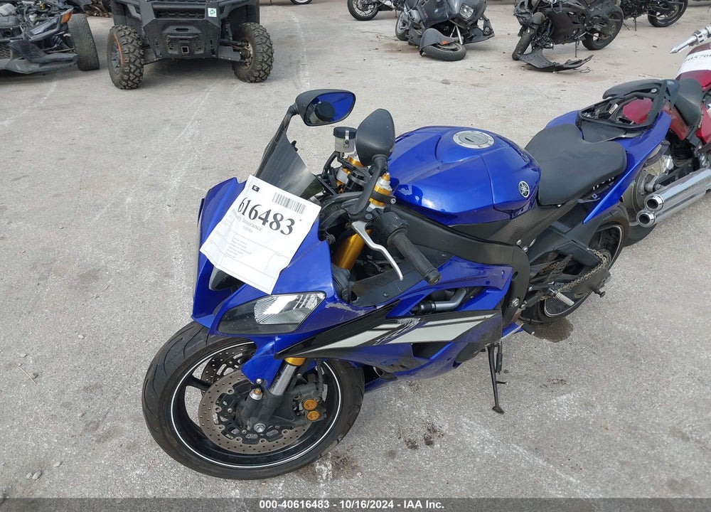 2012 YAMAHA YZFR6 C VIN: JYARJ16Y2CA006125