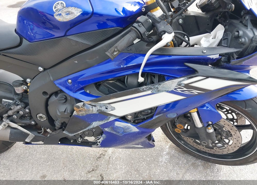 2012 YAMAHA YZFR6 C VIN: JYARJ16Y2CA006125