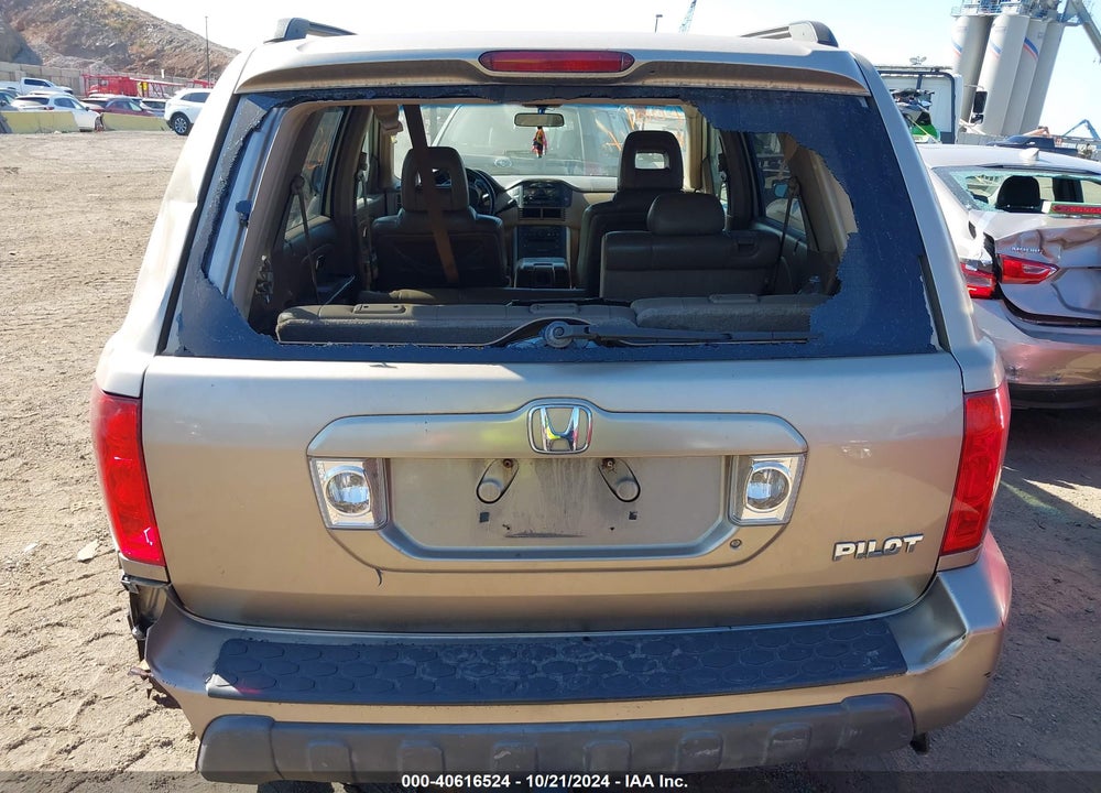 2005 HONDA PILOT EX-L VIN: 2HKYF18625H504608