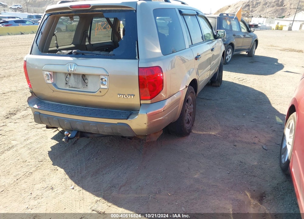 2005 HONDA PILOT EX-L VIN: 2HKYF18625H504608